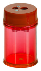 SHARPENER BARREL PENCIL/CRAYON RED EACH