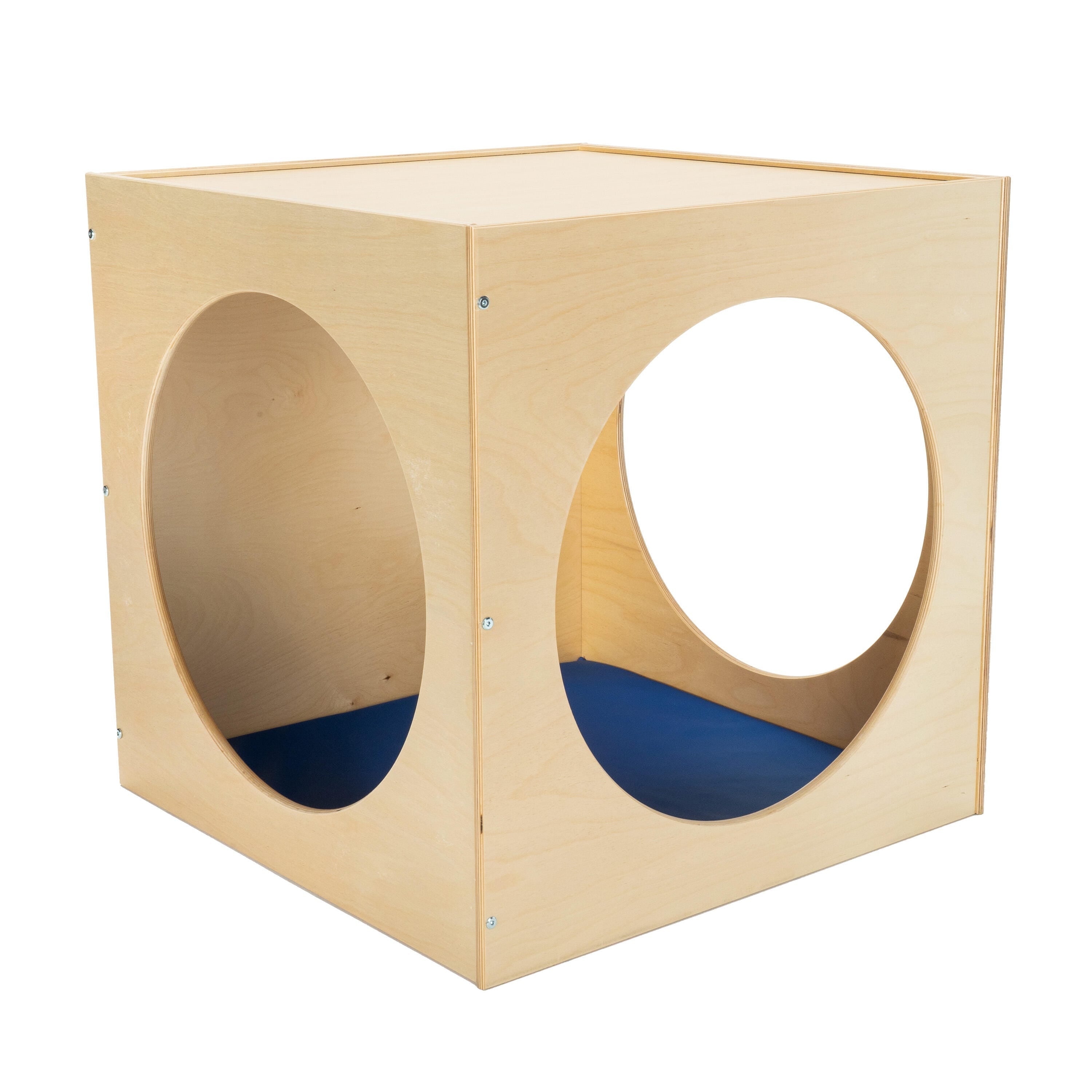 KIT CHILDCRAFT COZY CUBE W/2-SIDED CUSHION BLUE - 29-1/2 X 29-1/2 X 29-1/2 INCHES