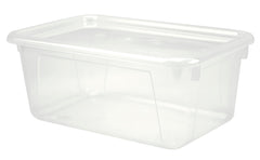 KIT SCHOOL SMART STORAGE TOTE AND LID - 8 X 12-3/8 X 5-3/8 INCHES - TRANSLUCENT - EACH