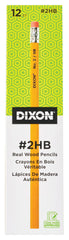 DIXON UNSHARPENED PENCILS NO 2 YELLOW PACK OF 12
