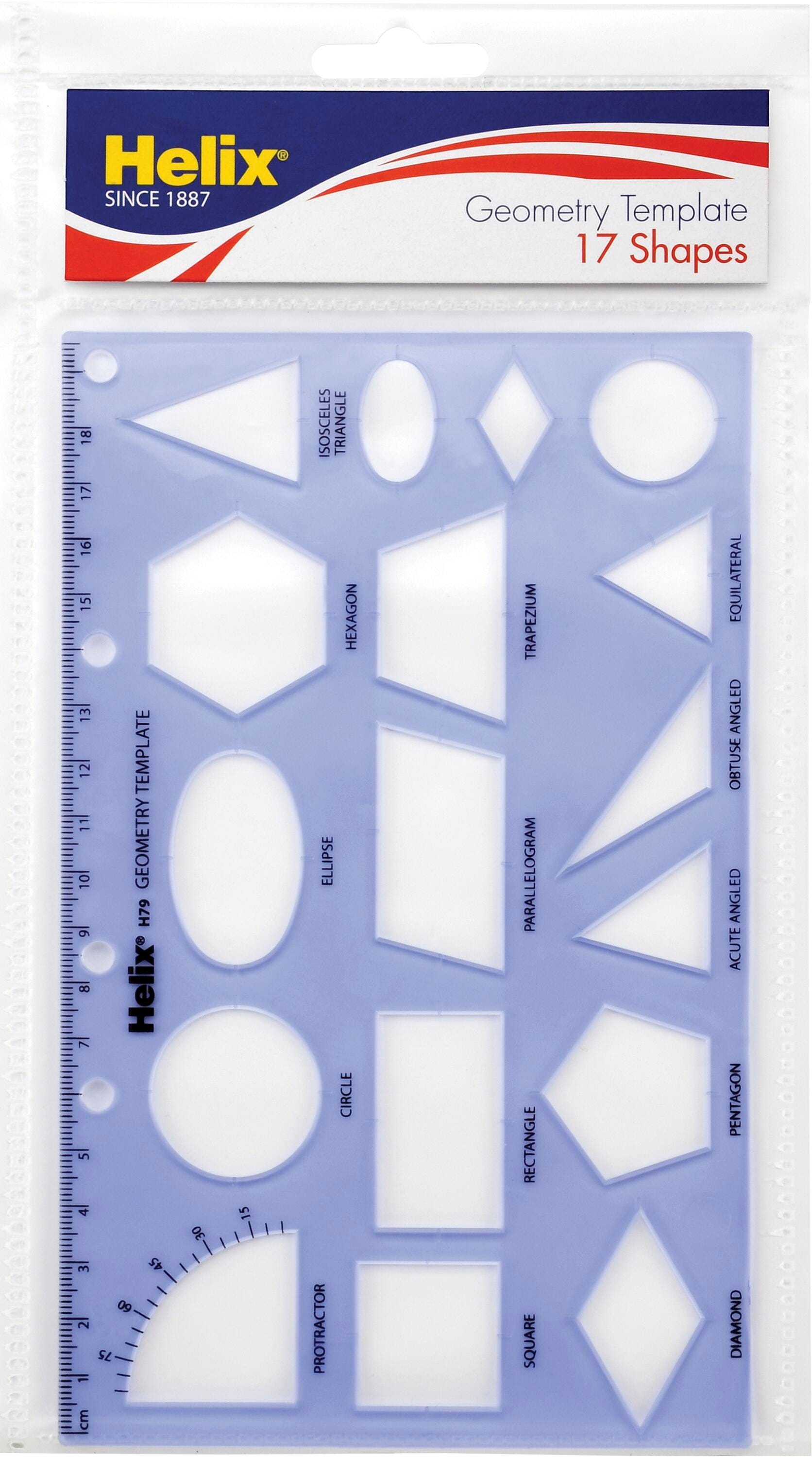 TEMPLATE DRAFTING GEOMETRY SHAPES HELIX