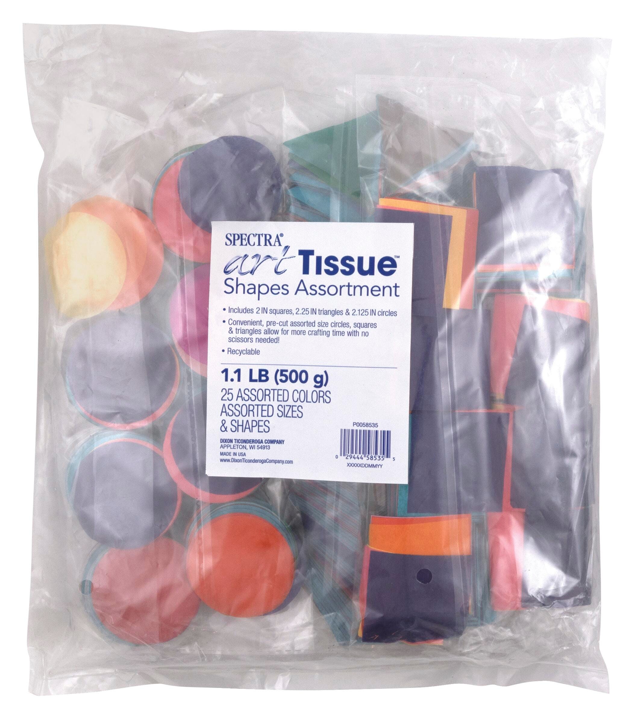 TISSUE SPECTRA ASSORTED COLOR SHAPE 1.1 LB