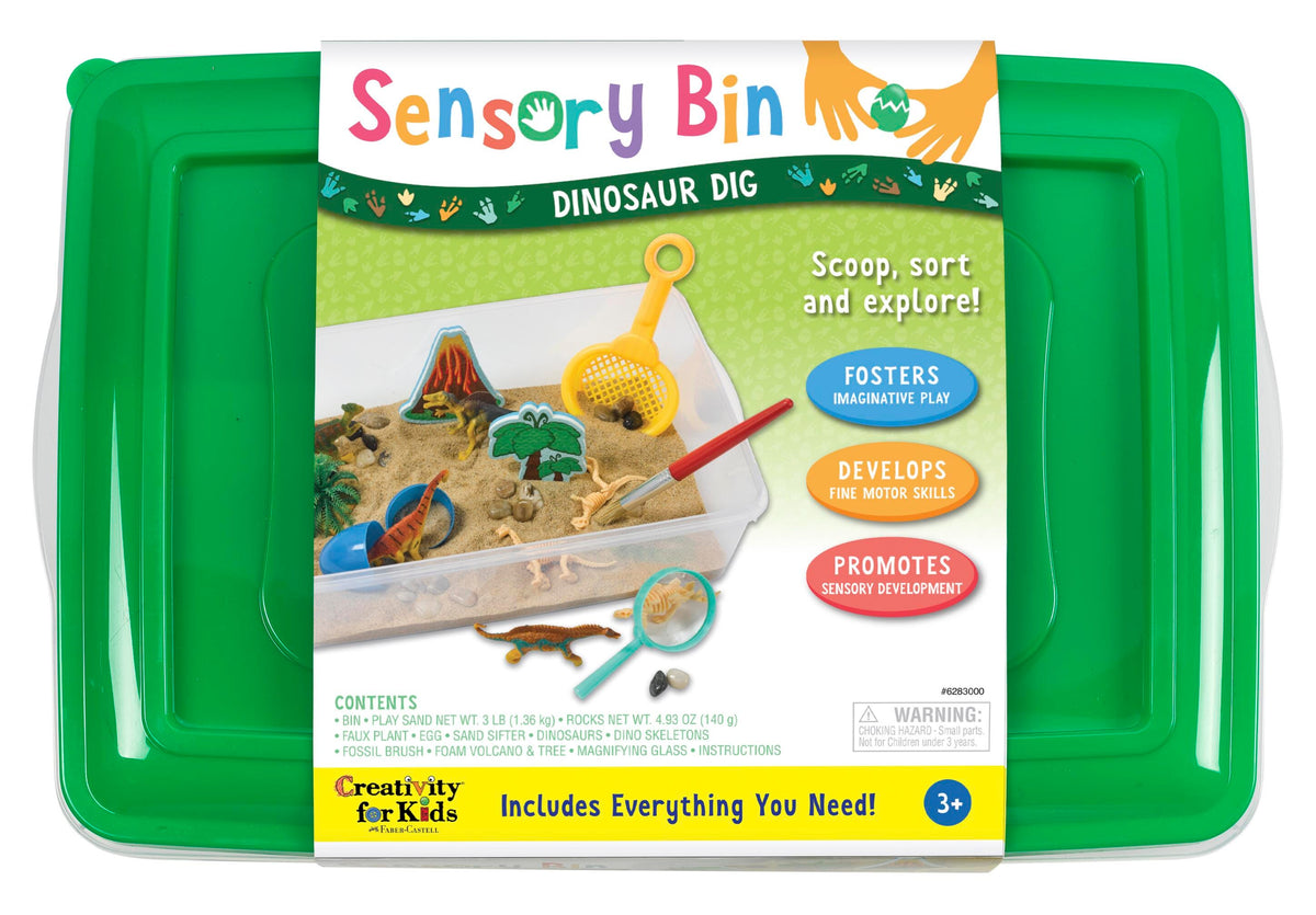 SENSORY BIN DINOSAUR DIG