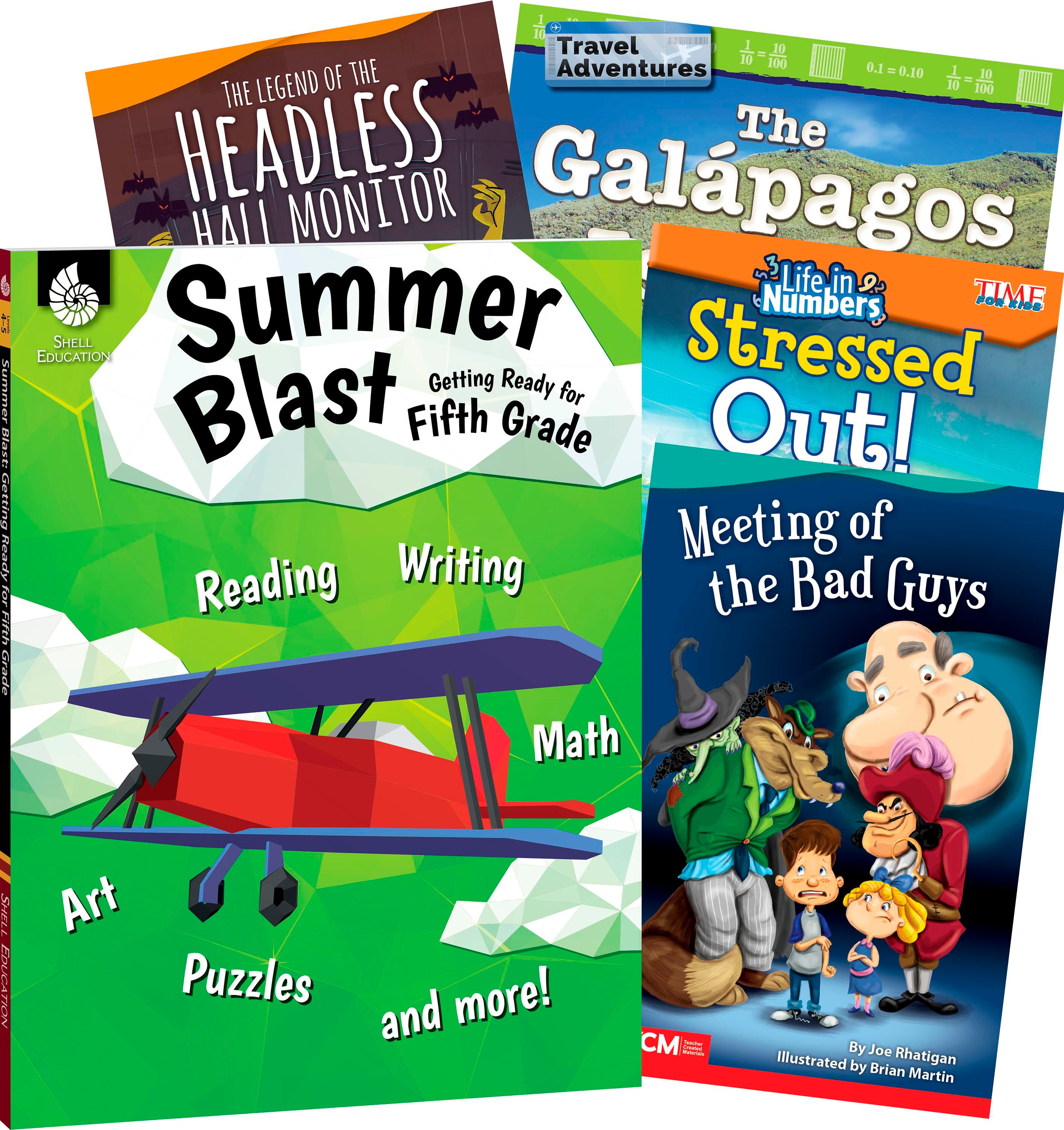 BOOKS - LEARN-AT-HOME - SUMMER READING BUNDLE GRADE 5 - 5-BOOK SET