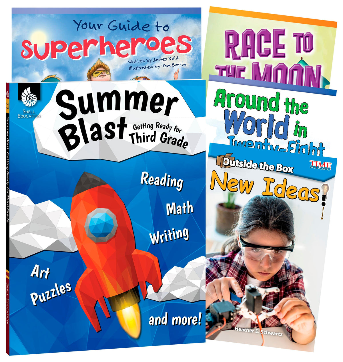 BOOKS - LEARN-AT-HOME - SUMMER READING BUNDLE GRADE 3 - 5-BOOK SET
