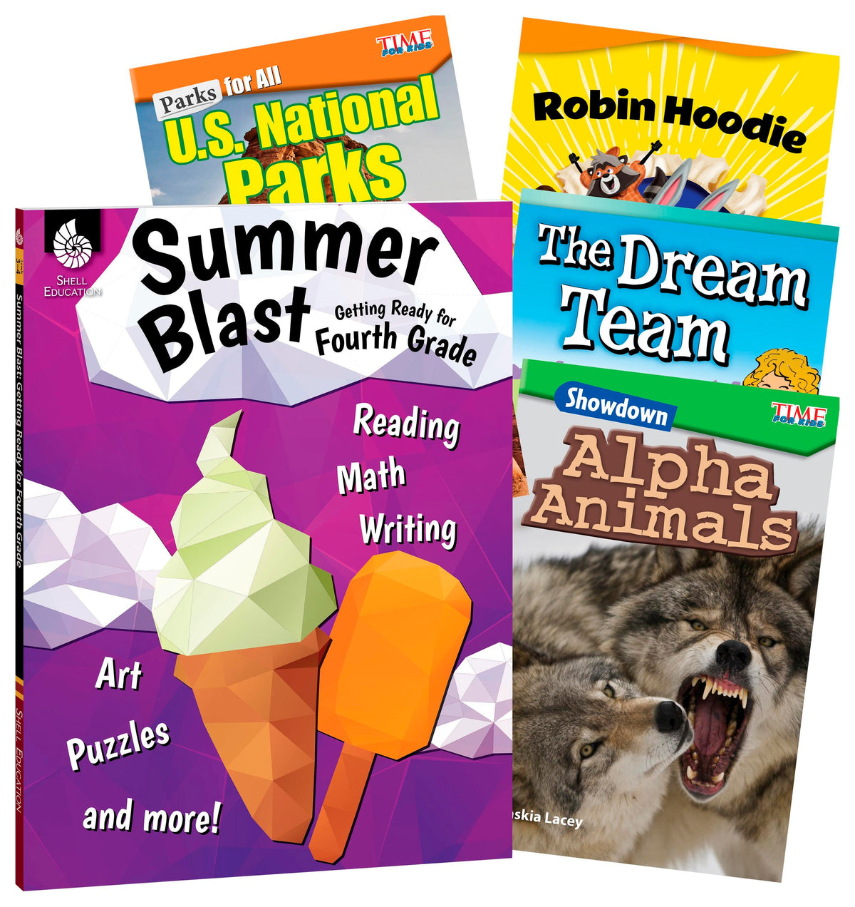 BOOKS - LEARN-AT-HOME - SUMMER READING BUNDLE GRADE 4 - 5-BOOK SET
