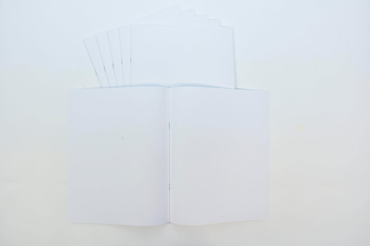 BOOK BLANK 8.5X11 IN WHITE 12 SHTS PACK OF 6