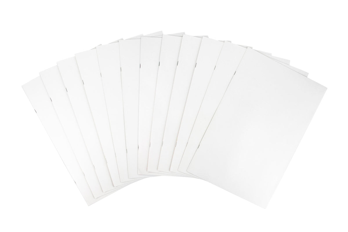 BOOK BLANK 5.5X8.5 IN WHITE 16 SHTS PACK OF 12