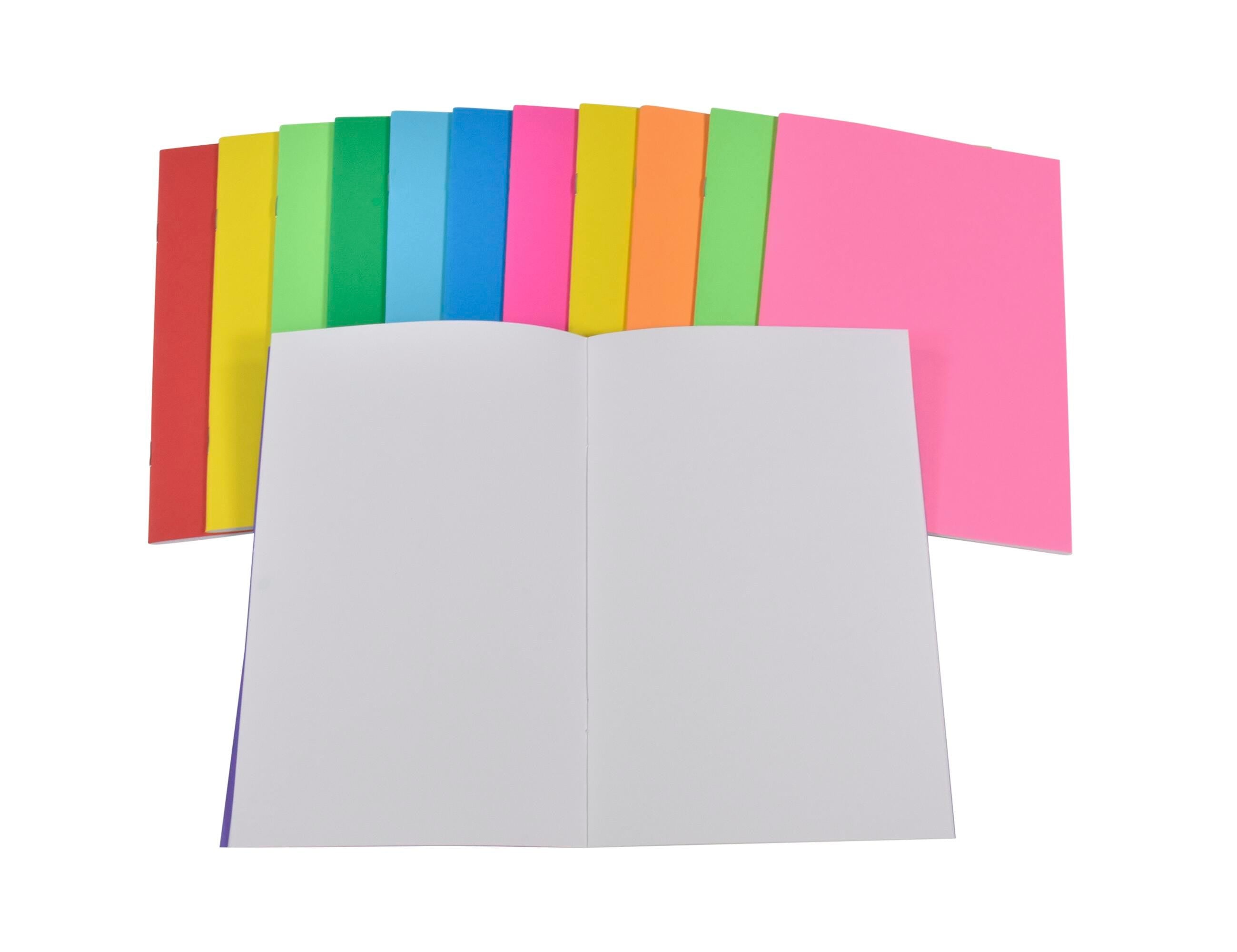 BOOK BLANK 5.5X8.5 IN ASSORTED COLORS 16 SHTS PACK OF 12