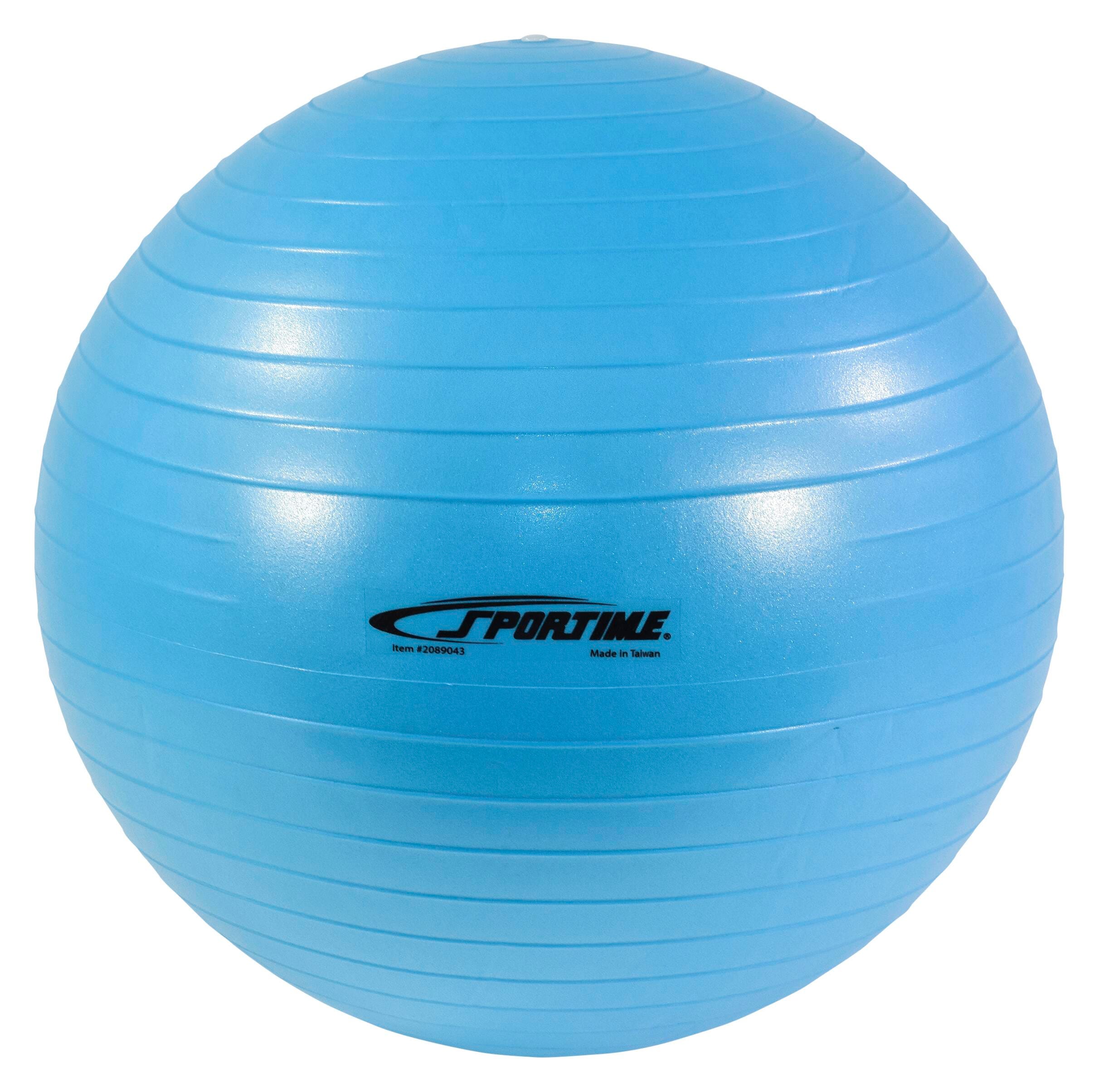 45CM ANTI BURST EXERCISE BALL BLUE 292C