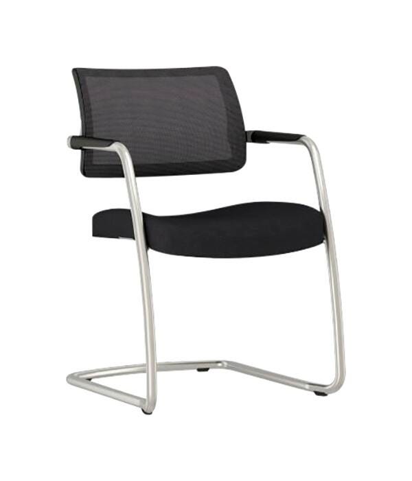 CHAIR - AFFORDABLE INTERIOR SYSTEMS - DEVENS SIDE CHAIR - 22-1/2 X 23 X 32-1/2 IN - BLACK COLOR