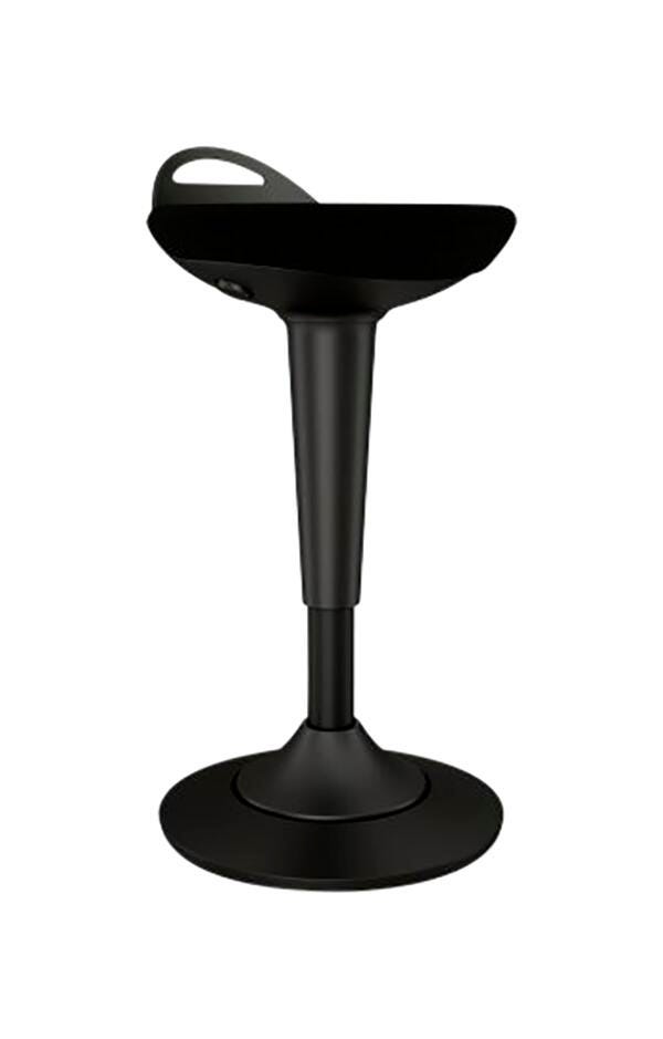 STOOL - AFFORDABLE INTERIOR SYSTEMS - RUTLAND PERCH - 17 X 15-1/2 X 30 IN - BLACK COLOR