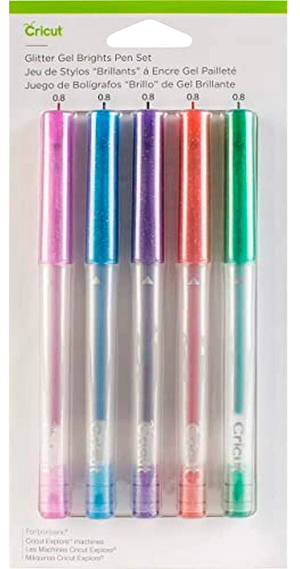 PEN CRICUT GEL ASST GLITTER BRIGHTS SET OF 5