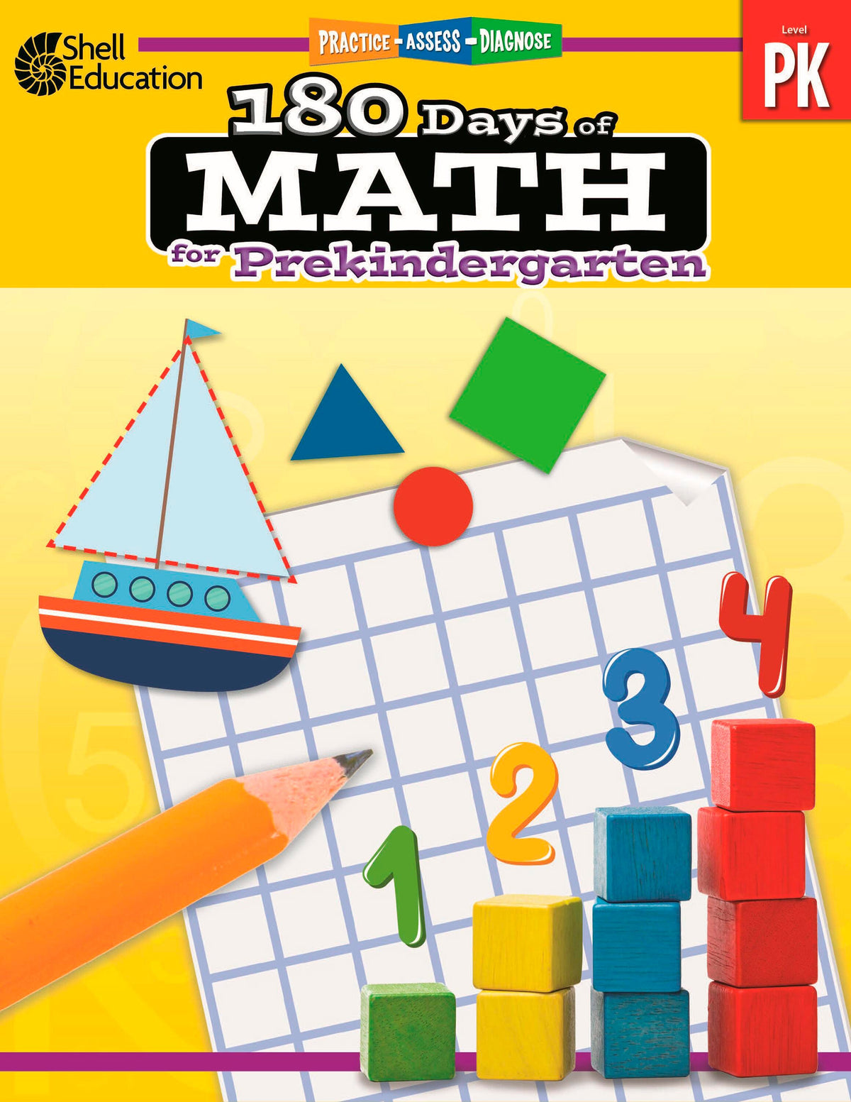 WORKBOOK 180 DAYS OF MATH GRADE PREK