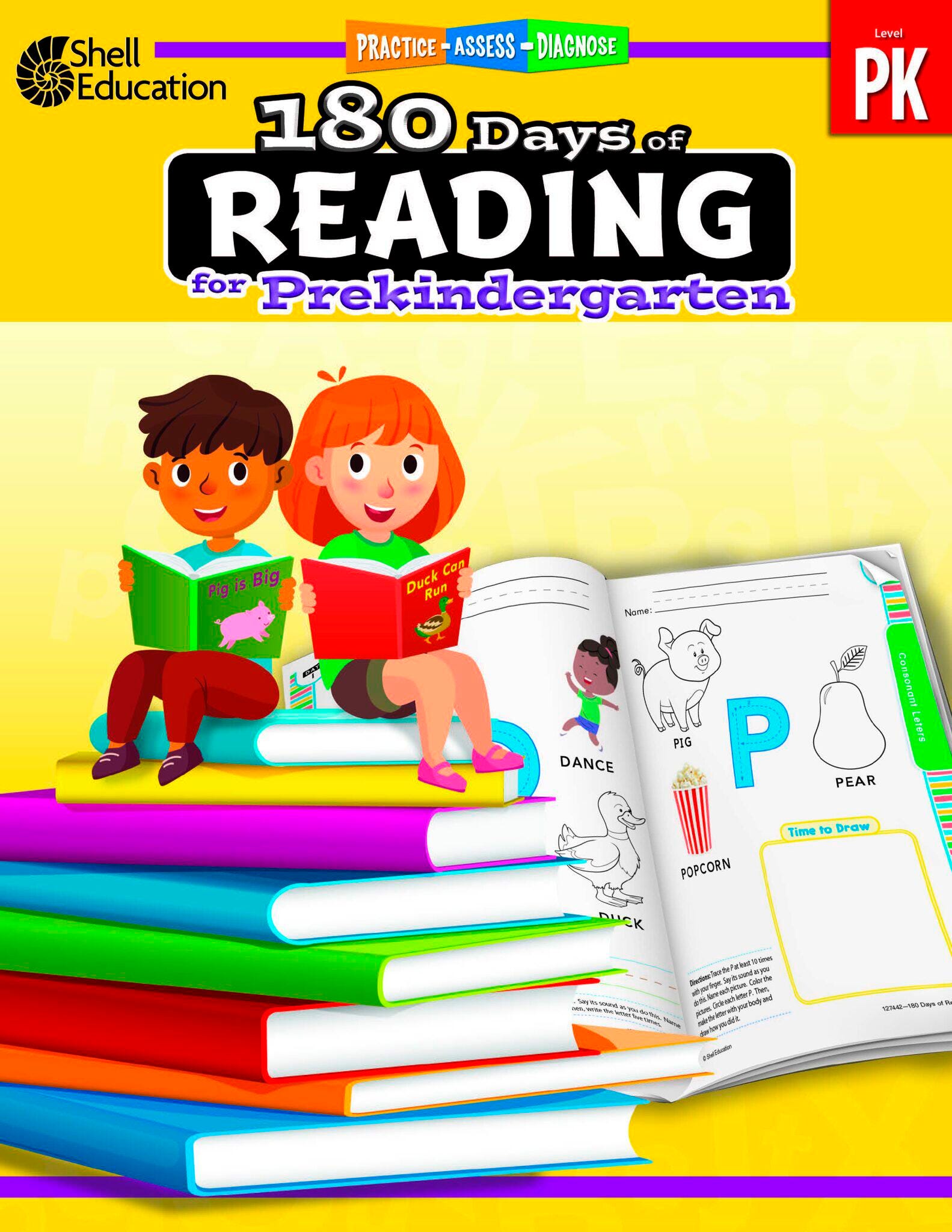 WORKBOOK 180 DAYS OF READING GRADE PREK