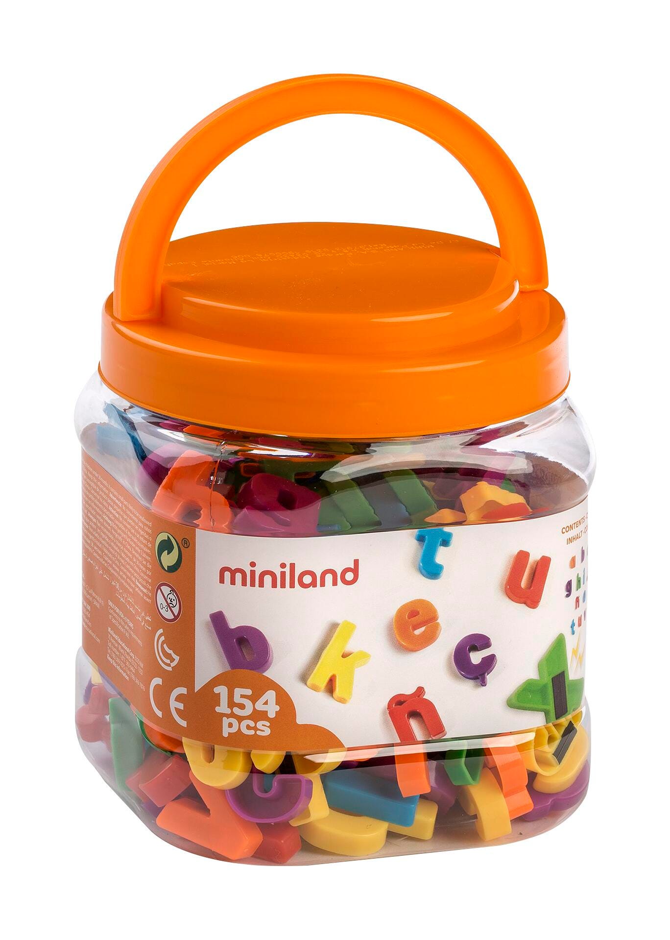 LETTERS LOWERCASE MAGNETIC SPANISH SET OF 154