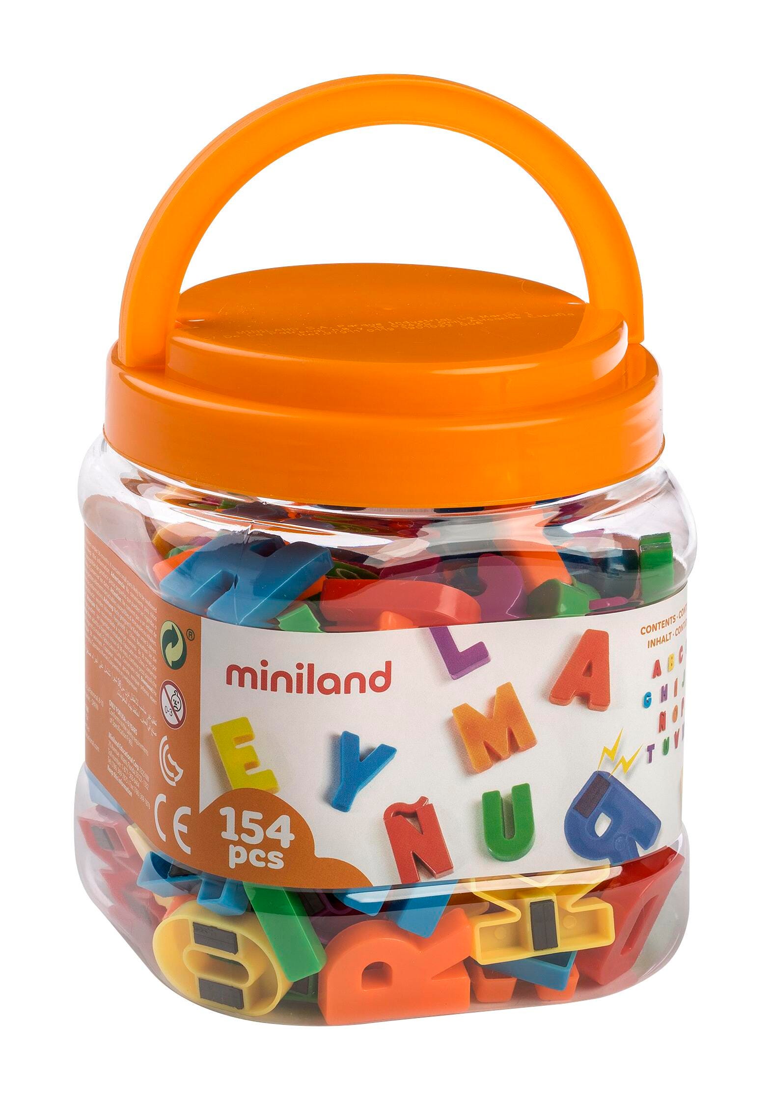 LETTERS UPPERCASE MAGNETIC SPANISH SET OF 154