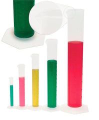 MEASURING CYLINDER HEX BASE PP 2000ML