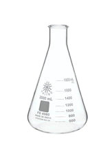 ERLENMEYER FLASK NARROW MOUTH BOROSILICATE GLASS 2000ML