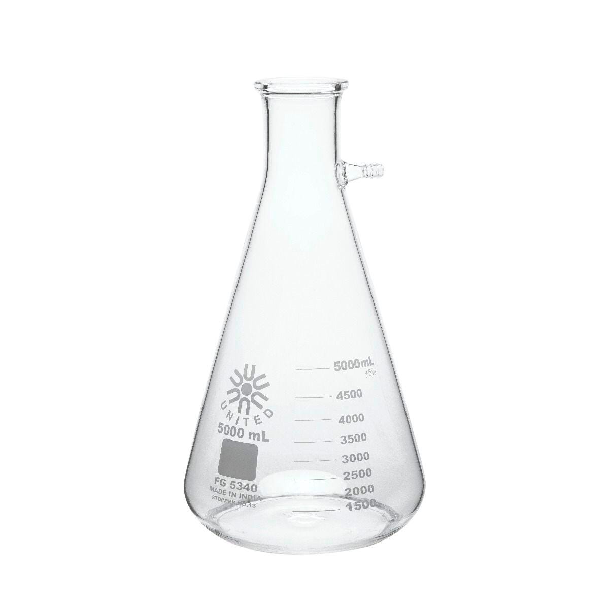 FILTERING FLASK BOROSILICATE GLASS 5000ML