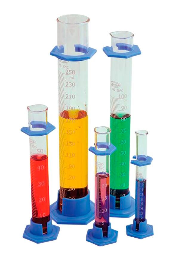 GRADUATED CYLINDERS BOROSILICATE GLASS PLASTIC BASE CLASS B 25ML