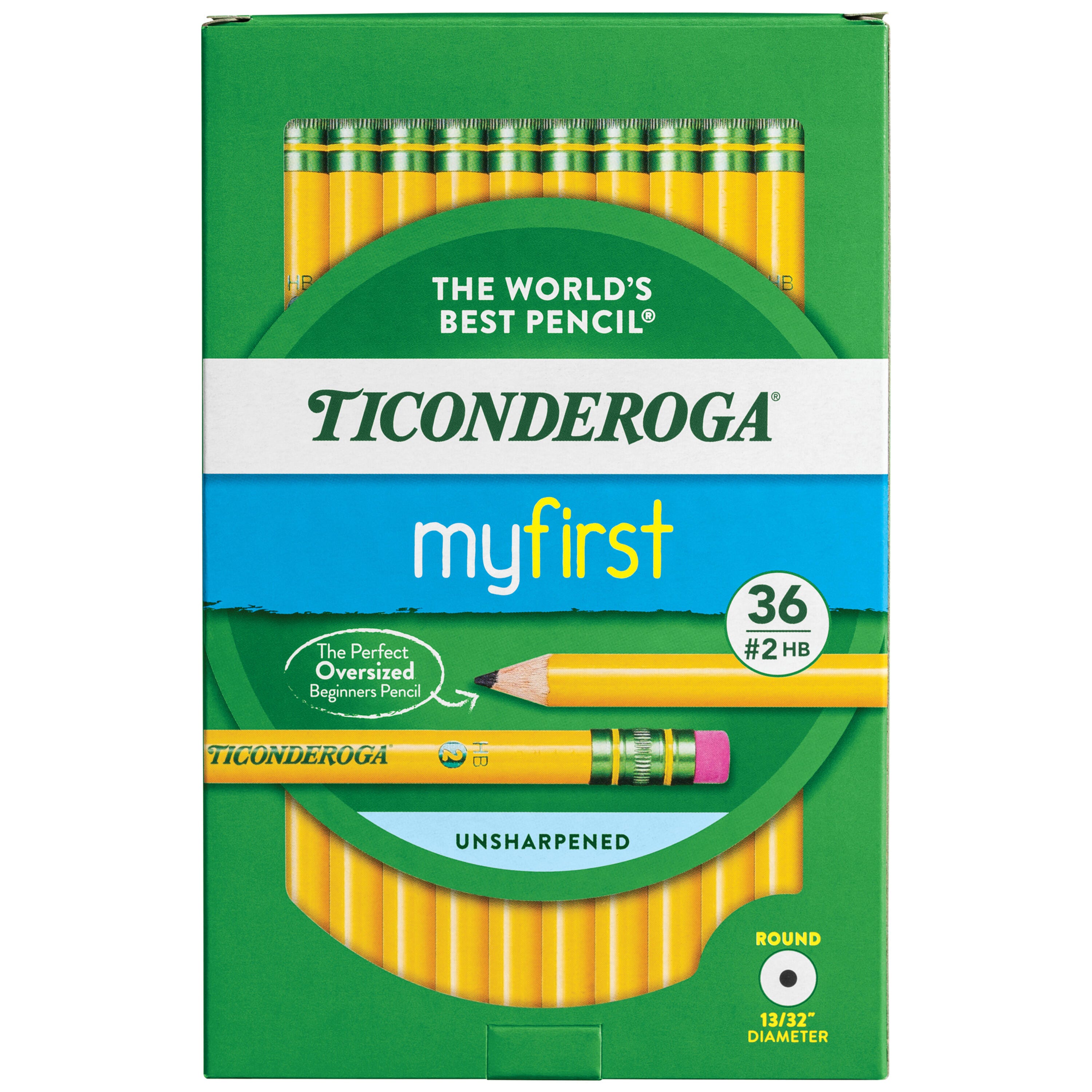 PENCIL MY 1ST WITH ERASER TICONDEROGA PACK OF 36