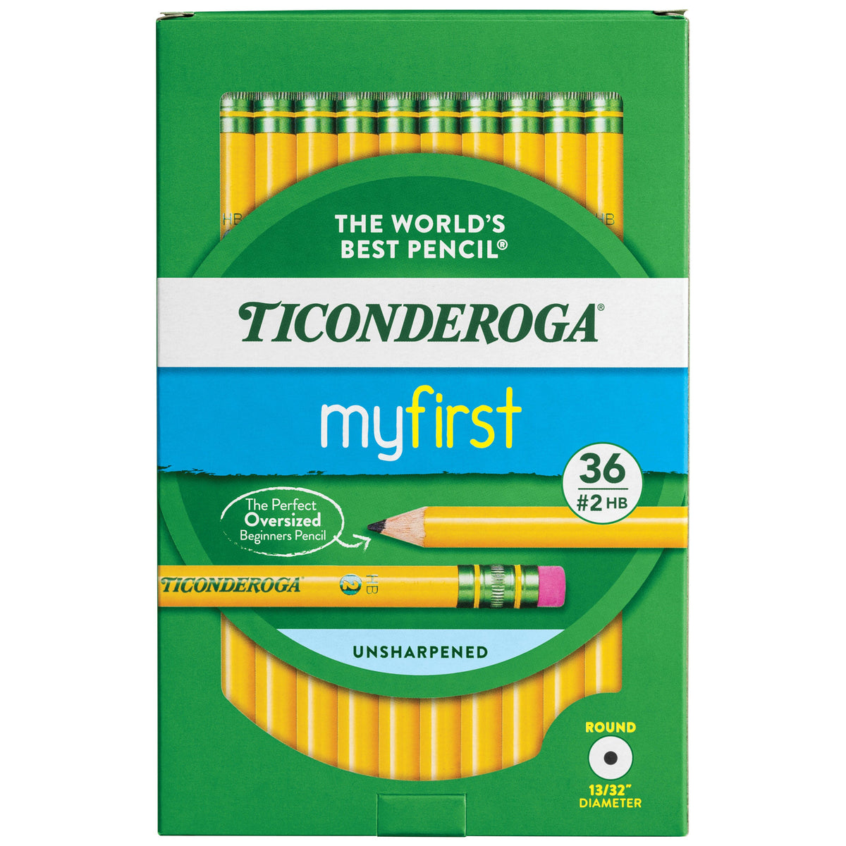 PENCIL MY 1ST WITH ERASER TICONDEROGA PACK OF 36