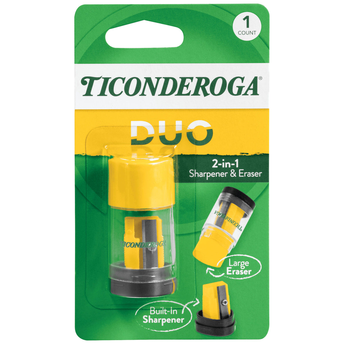 SHARPENER DUO TICONDEROGA 2 IN 1 EACH