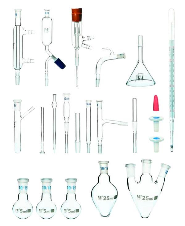 ORGANIC CHEMISTRY GLASSWARE SET 22 PCS