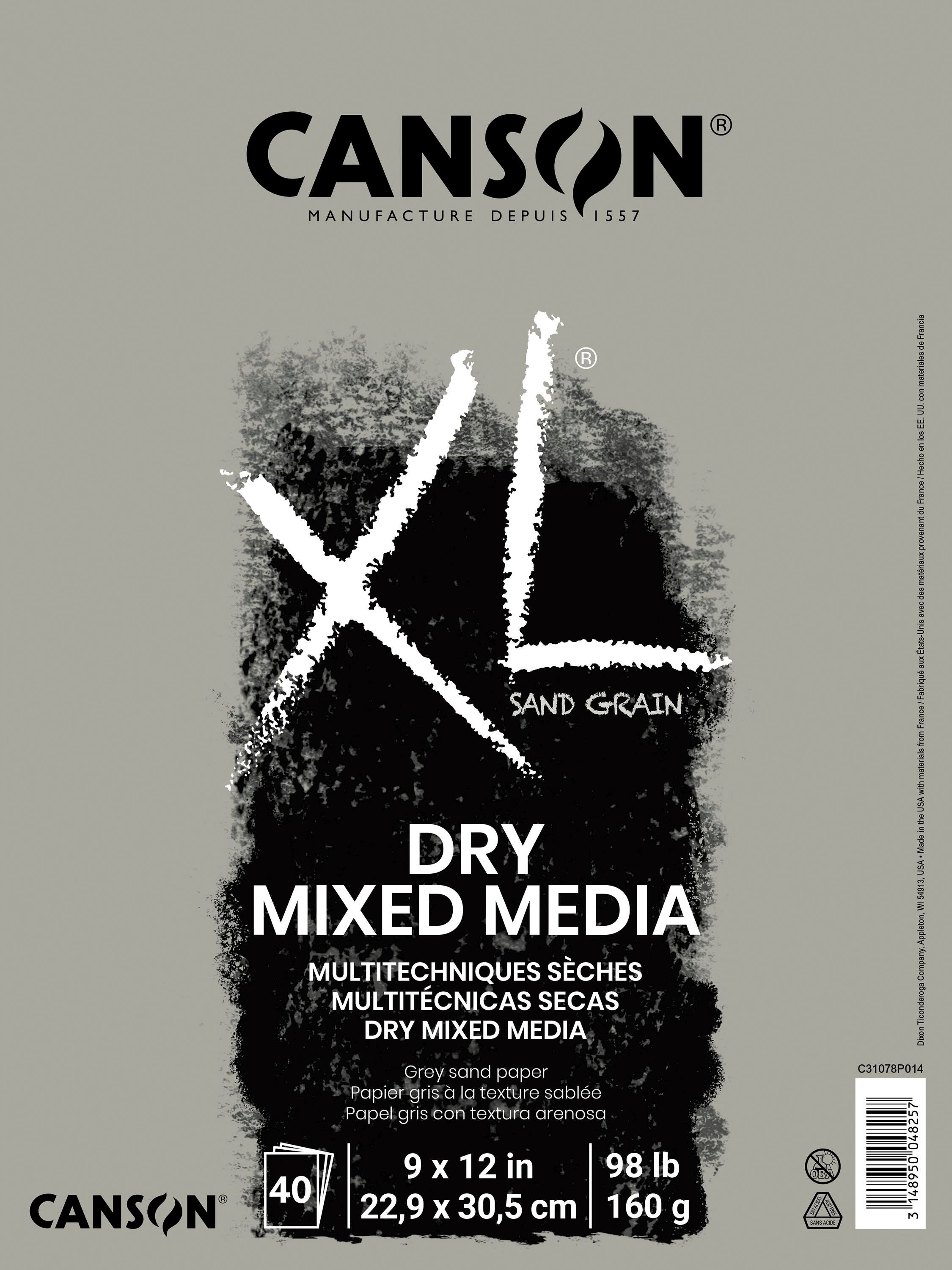 PAPER DRAW PAD CNSN XL 9X12 IN GRY 98 LB 40 SHTS