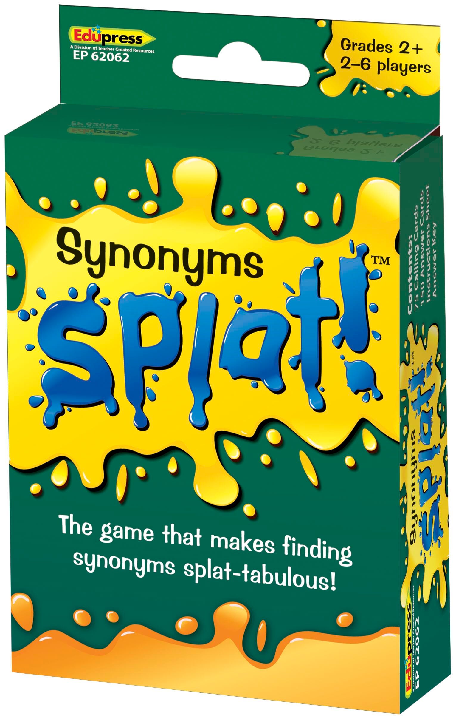 GAME SPLAT SYNONYMS