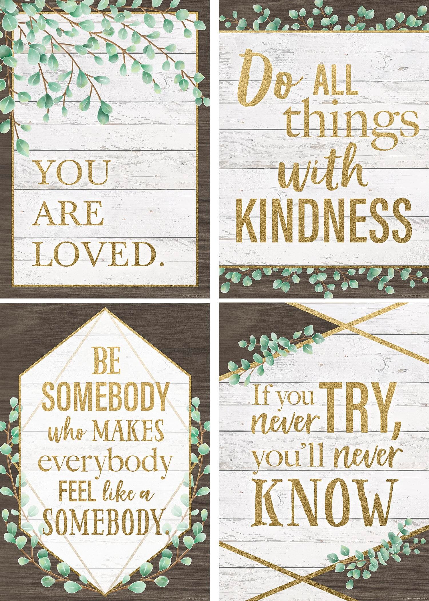 EUCALYPTUS POSITIVE POSTER PACK - 4 POSTERS