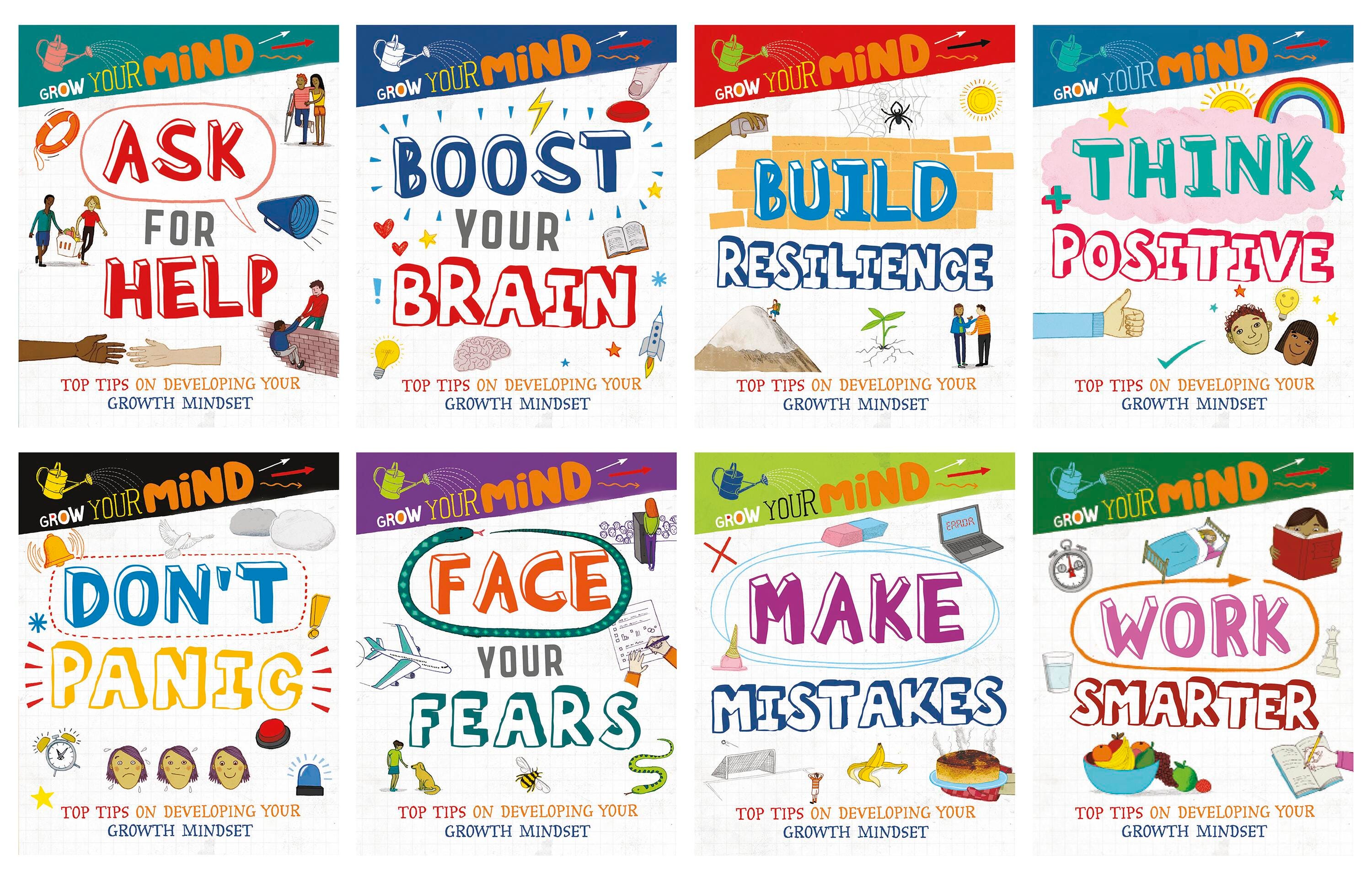 BOOKS GROW YOUR MIND SET OF 8