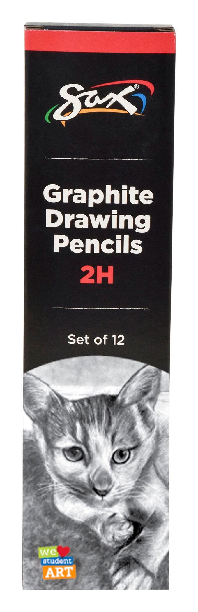 PENCILS DRAWING GRAPHITE SAX 2H PACK OF 12