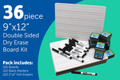 2023 KS DRY ERASE BOARD TWO SIDED RULED PLAIN CLA