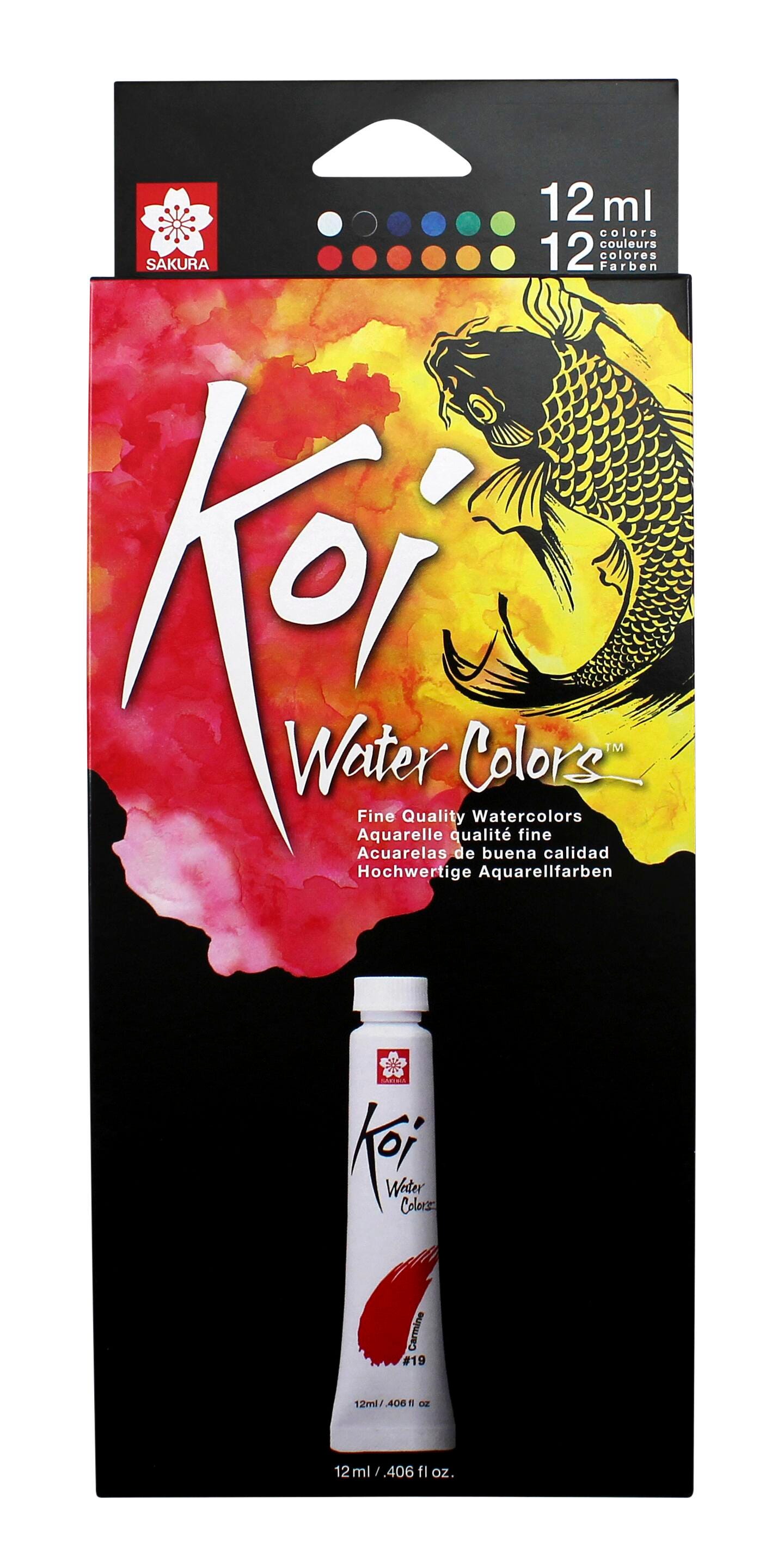 PAINT WATERCOLOR TUBES KOI SET OF 12