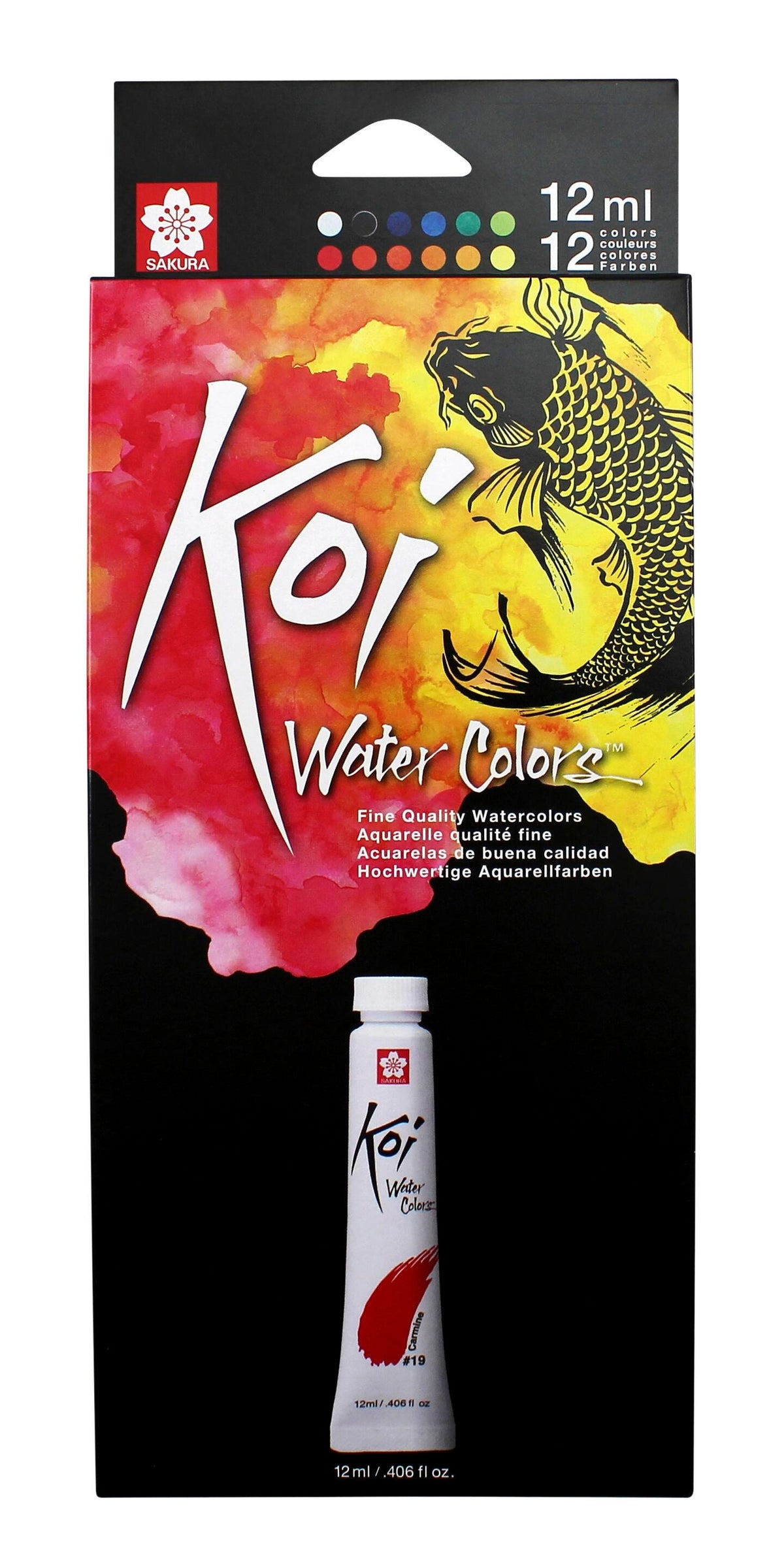 PAINT WATERCOLOR TUBES KOI SET OF 12