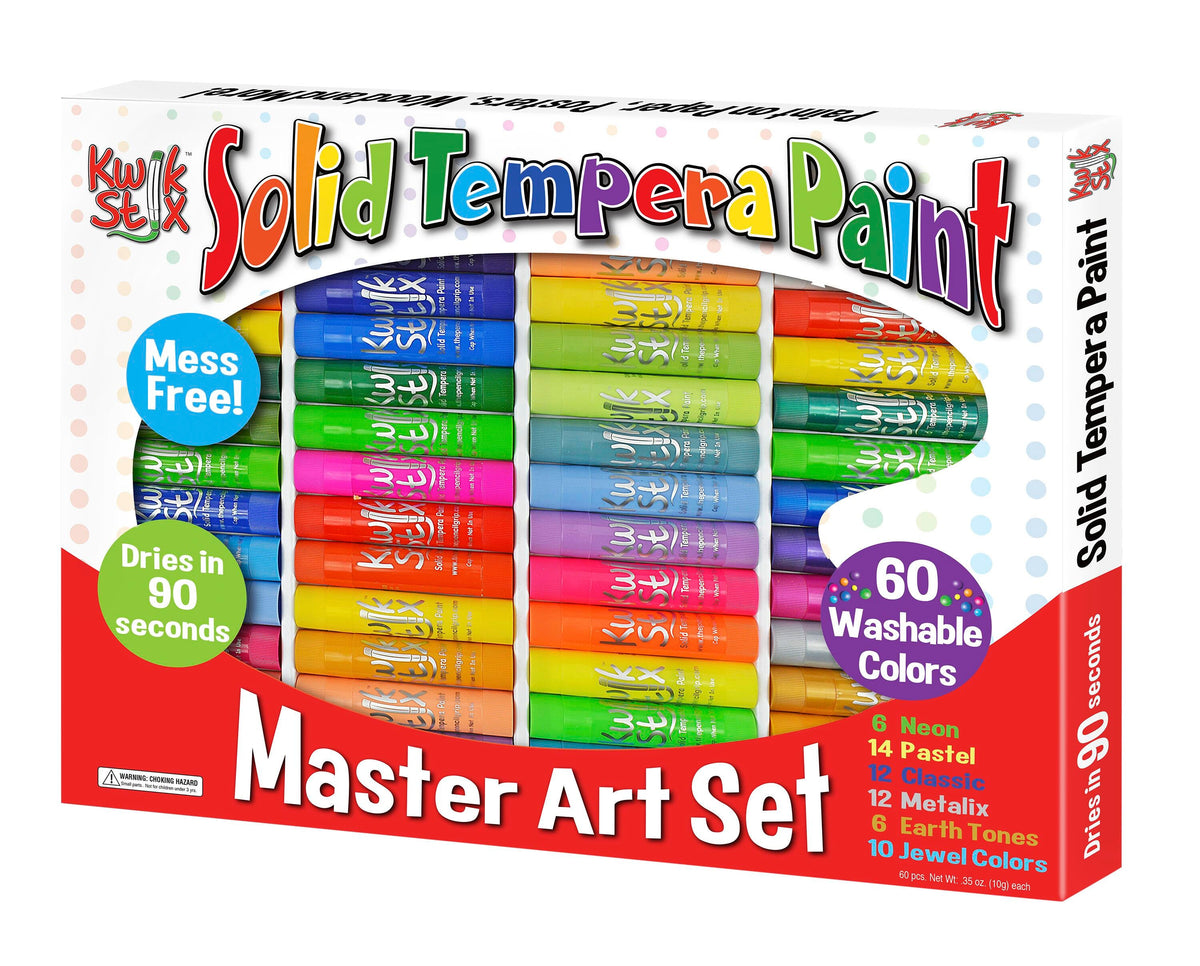 PAINT TEMPERA SOLID KWIK STIX ASST OF 60