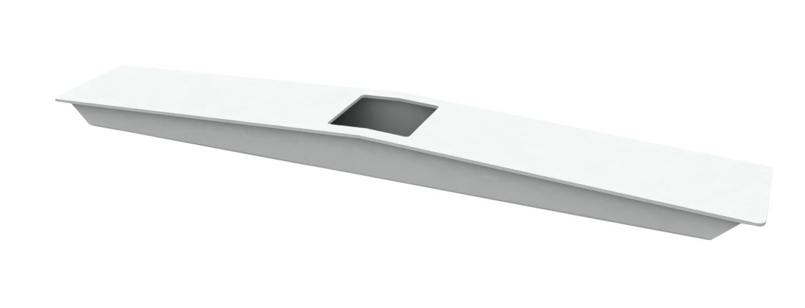 ACCESSORY - AIS - CALIBRATE SERIES - SINGLE FOOT KIT - HEIGHT ADJUSTABLE BASE - 50MM X 80MM - 24 IN - WHITE PAINT COLOR