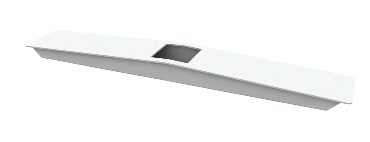 ACCESSORY - AIS - CALIBRATE SERIES - SINGLE FOOT KIT - HEIGHT ADJUSTABLE BASE - 50MM X 80MM - 24 IN - WHITE PAINT COLOR