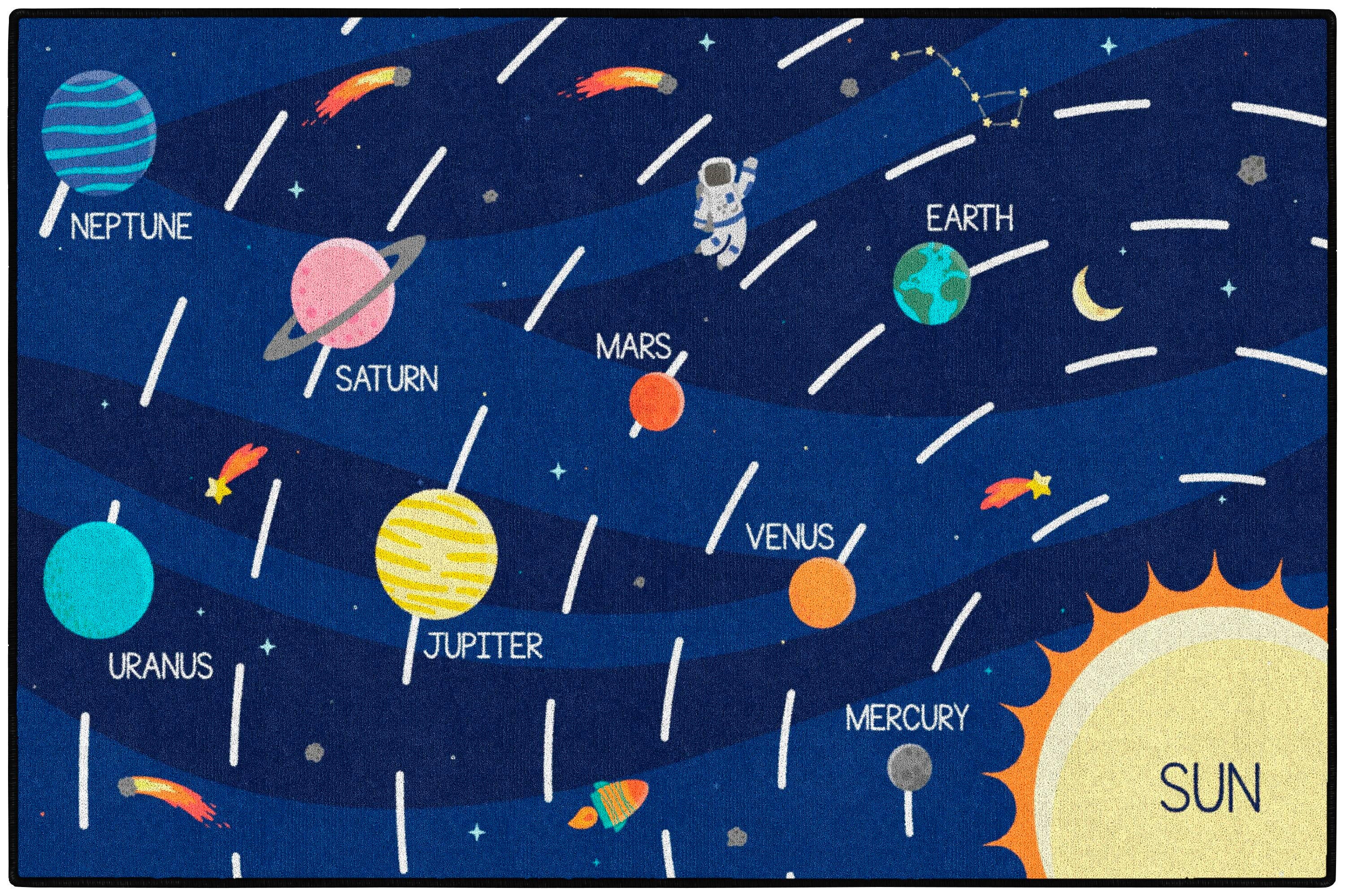 CHILDCRAFT - CARPETS - ABC FURNISHINGS UP IN SPACE - RECTANGLE - 4 FT X 6 FT