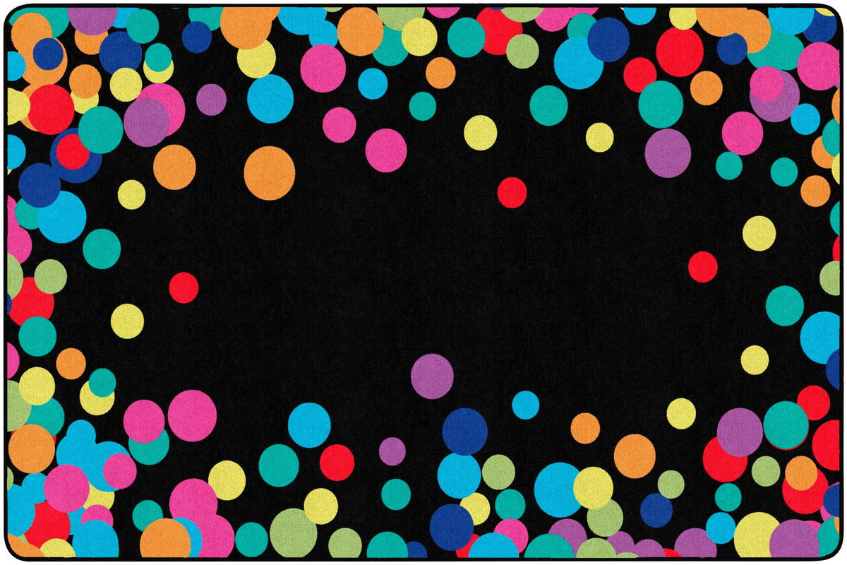 CHILDCRAFT - CARPETS - ABC FURNISHINGS COLORFUL CONFETTI - RECTANGLE - 6 FT X 9 FT