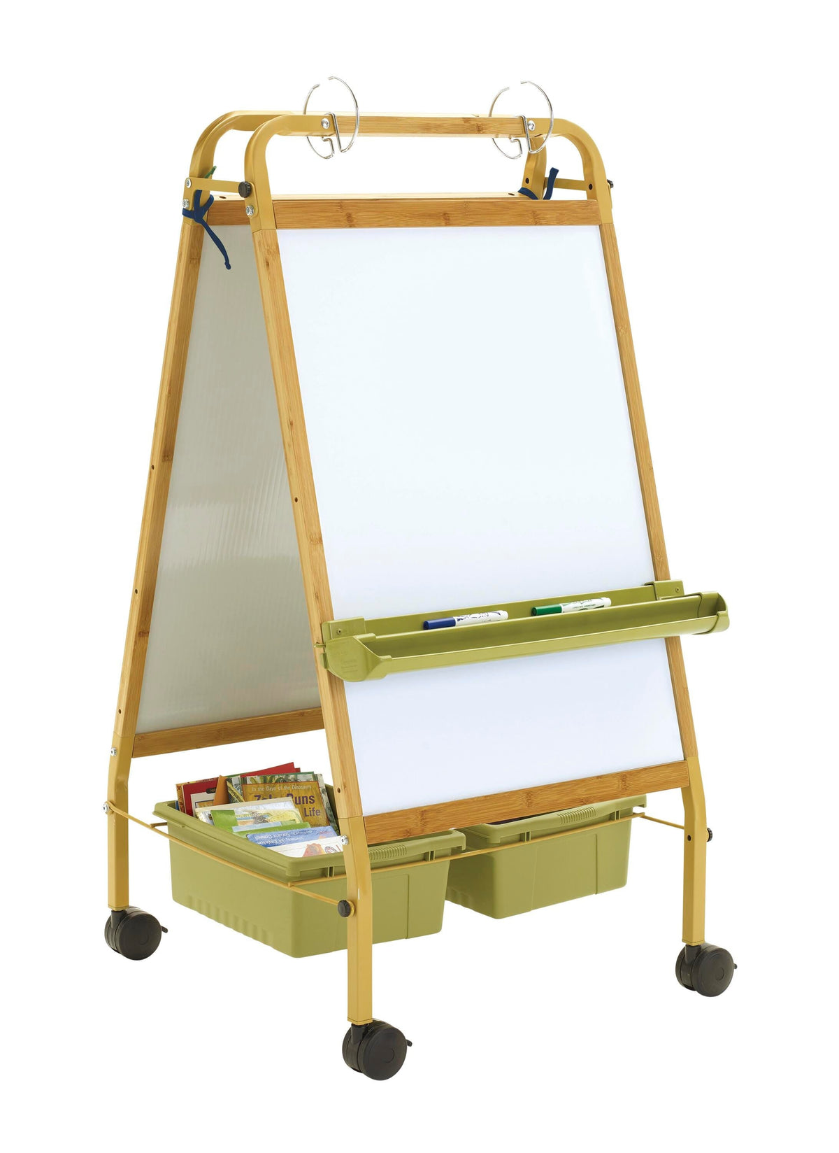 BAMBOO EARLY LEARNING STATION WITH SAGE TUBS