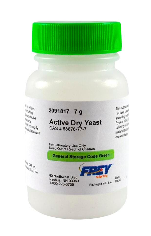 CHEM YEAST ACTIVE DRY LG 7G