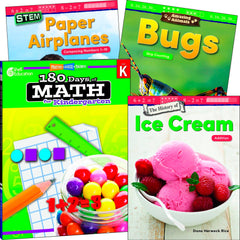 LEARN AT HOME - EXPLORE MATH BUNDLE GRADE K - 4-BOOK SET