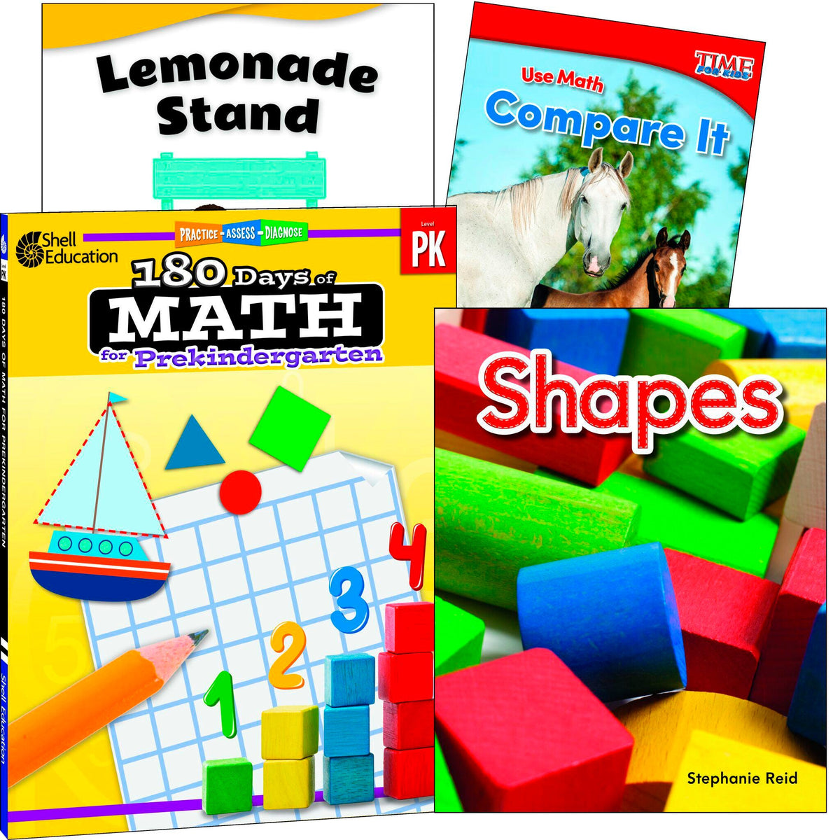 LEARN AT HOME - EXPLORE MATH BUNDLE GRADE PK - 4-BOOK SET