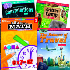 LEARN AT HOME - EXPLORE MATH BUNDLE GRADE 3 - 4-BOOK SET