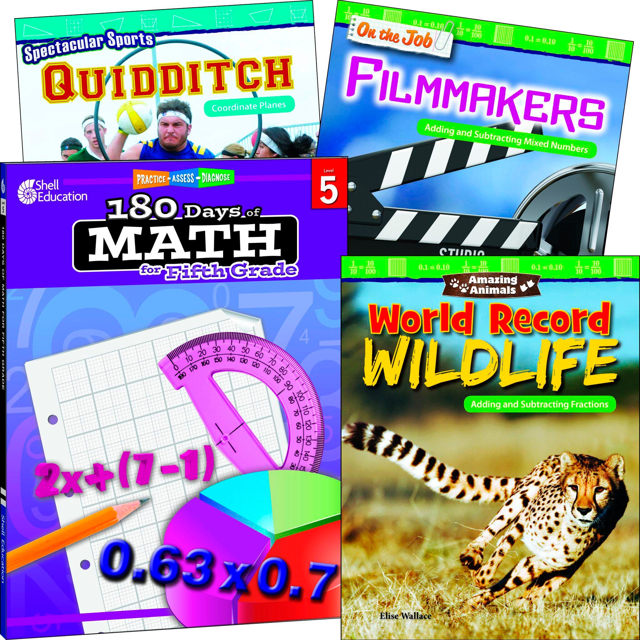 LEARN AT HOME - EXPLORE MATH BUNDLE GRADE 5 - 4-BOOK SET