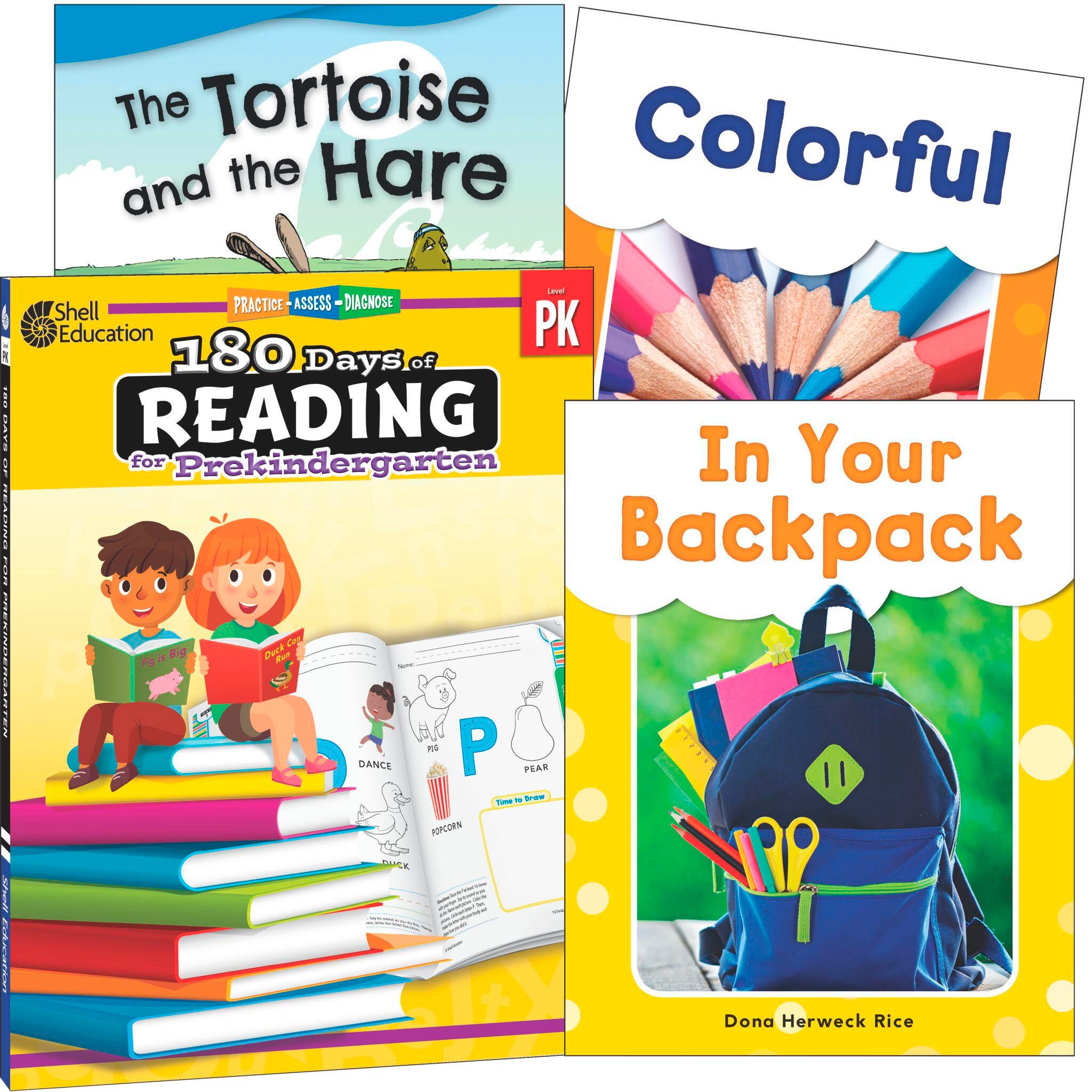 LEARN AT HOME - READING BUNDLE GRADE PK - 4-BOOK SET