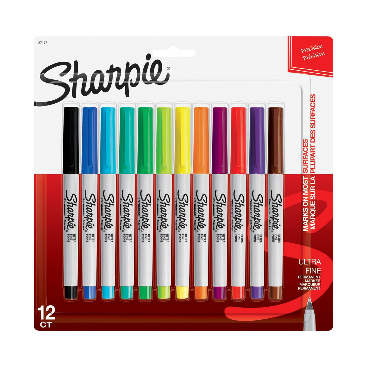 MARKER SHARPIE ULTRAFINE ASSORTED SET OF 12